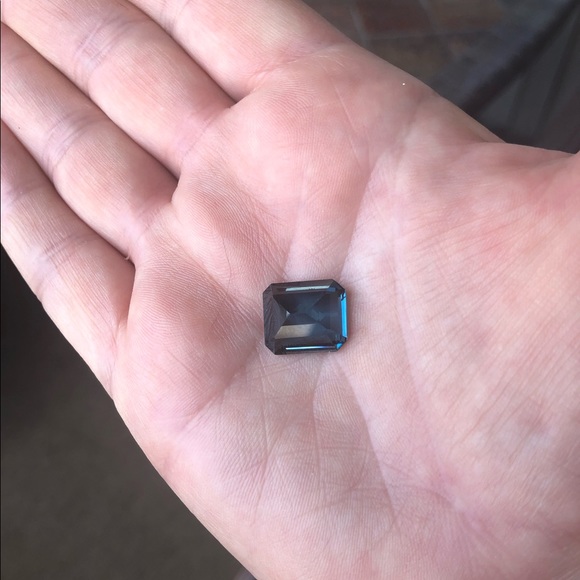 London Blue Topaz 10ctw Emerald Cut Loose Stone - Picture 6 of 8